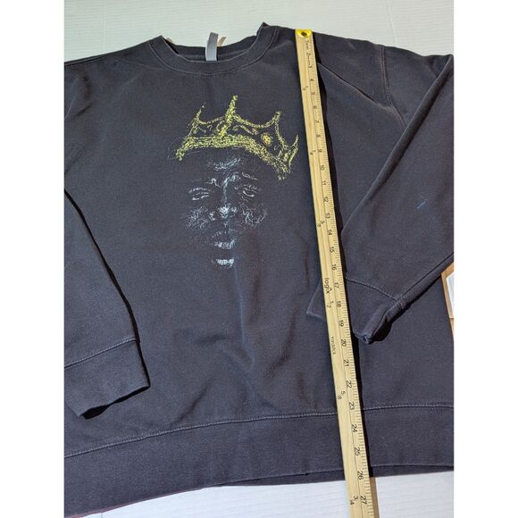 Notorious B.I.G. Biggie Smalls Crewneck Sweatshirt black Size Large - Picture 7 of 7